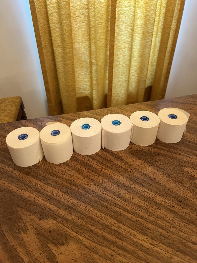 Vintage Add Machine Paper Refill -6 Rolls