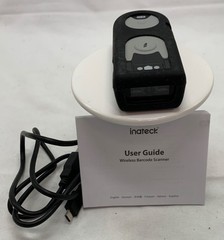 Inateck Wireless Barcode Scanner With USB Cable User Guide Compact Design Black