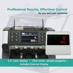 Money Bill Counter Machine Mixed Bill Denomination KHIPPUS PRO 6500