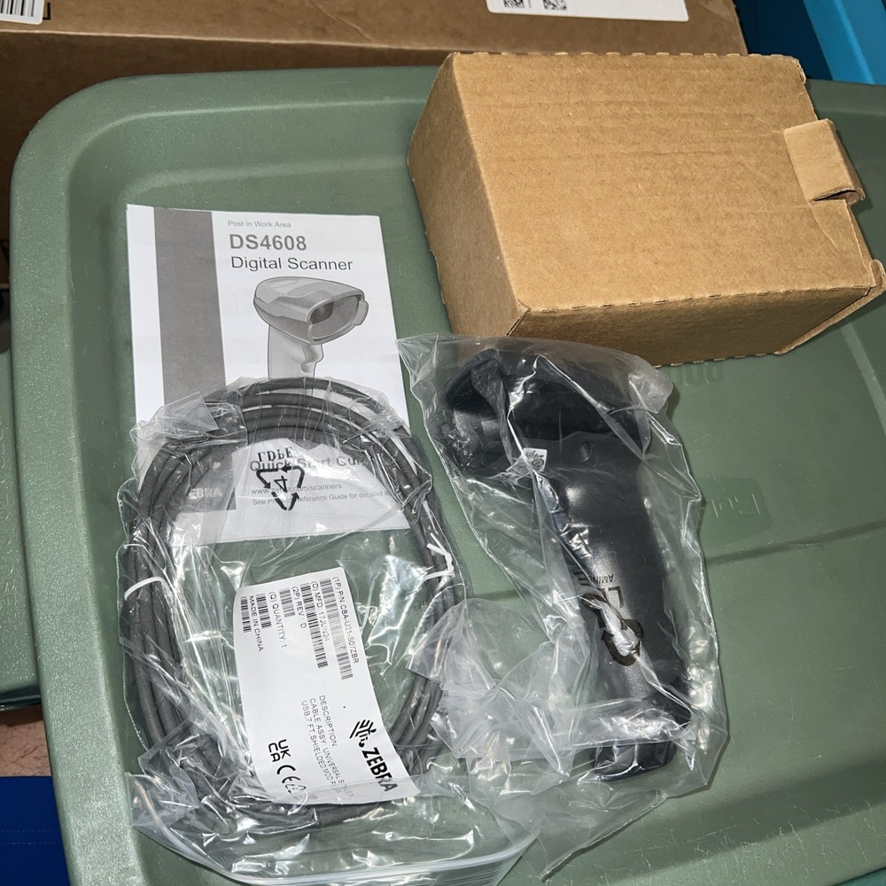 Zebra Symbol DS4608 2D Imager Barcode Scanner USB DS4608-SR00007ZZWW