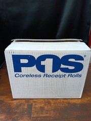 POS1 Coreless Thermal Receipt Rolls 3-1/8 x 75 ft x 96 Rolls