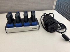 Intermec 852-904-003 Multi-Battery charger with batteries and power adapter