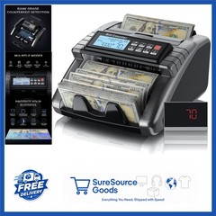 Cash Counter Machine with Value Counting LCD Display 1000 Notes/Min Detection