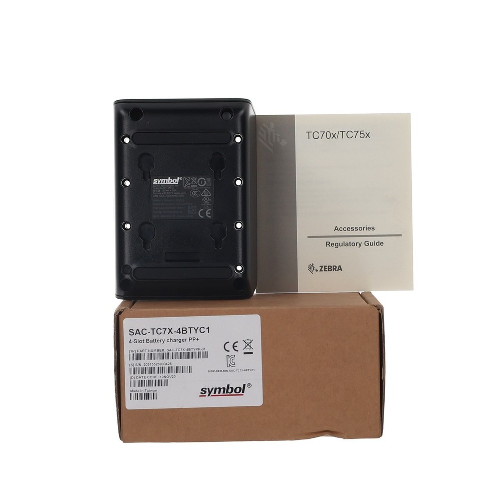 Symbol SAC-TC7X-4BTYC1 4-Slot Battery Charger for TC70 TC75 TC77 – New Open Box