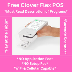 FREE Clover Flex 3 POS Handheld Wireless *VERY IMPORTANT TO READ DESCRIPTION*