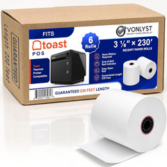 Thermal Printer Paper Roll for Toast TP200 Receipt Printer Point of Sale (06 Rol