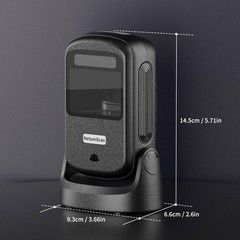 NetumScan NS-40 Desktop Barcode Scanner Black 1D 2D QR CMOS Hands-Free New USB