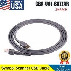 2M USB Cable Barcode Scanner For Symbol LS2208 LS4208 CBA-U01-S07ZAR 6FT 10PCS