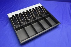 NEW OPEN BOX CS-05 Cash Drawer with Keys and Till POS Point of Sale CLOVER