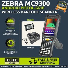 ✅Zebra MC9300 Warehouse 2D/1D/QR Code Barcode Scanner, Android 14, w/ Cradle!🔥⭐