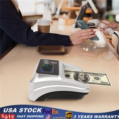 Bank Counterfeit Money Detector Machine UV MG Fake Currency Bill Checker Tester