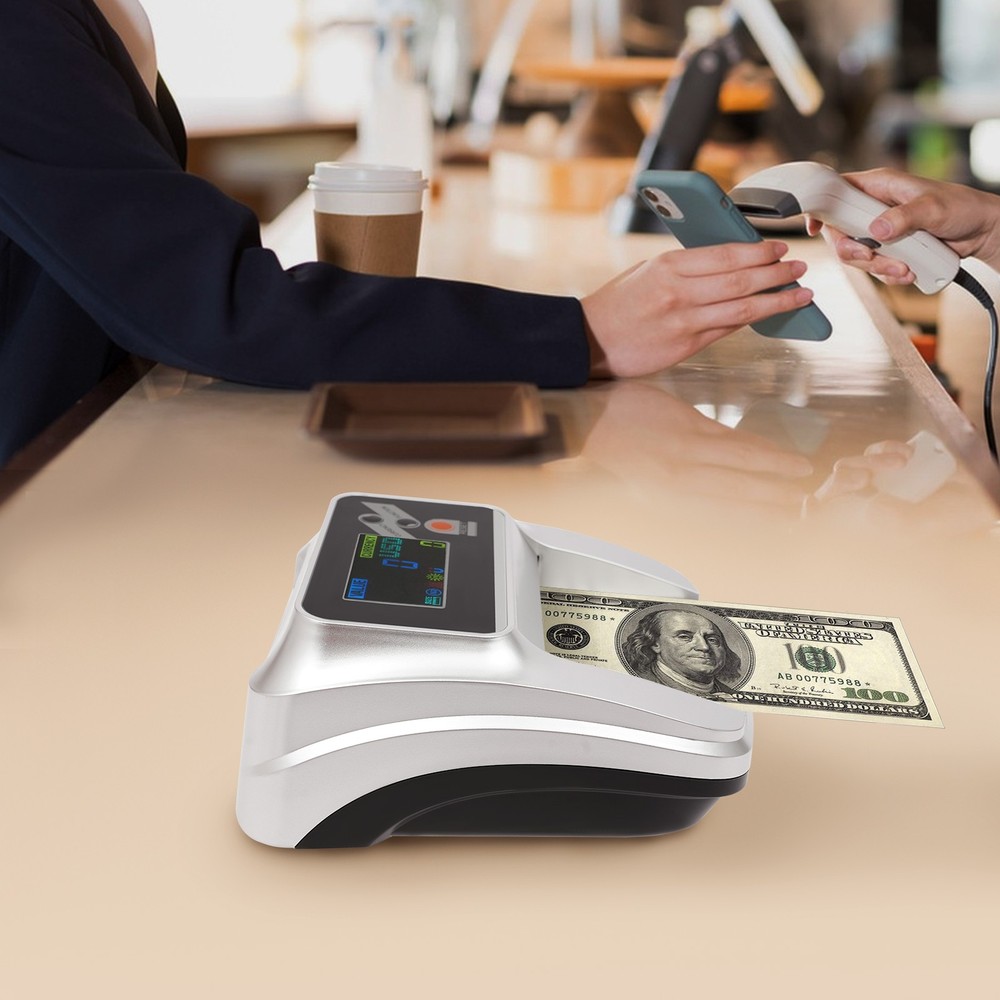 Money Counter Machine – USD Bill Detector, Counterfeit Checker W/ LCD Display