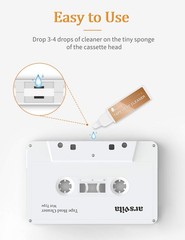 Arsvita Audio Tape/Cassette Head Cleaner with 3 Solutions 3 pack