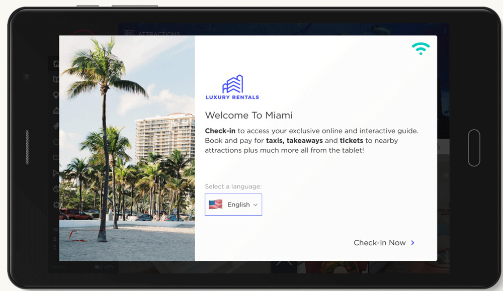 « Your Welcome » Smart Home Tablet – Vacation Rental Management Tablet