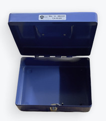 Acme Cash Box with Individual Lock – Solid Steel – 7&Prime; x 5-7/8&Prime; x 3-1/8&Prime;