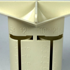 MMF Industries Coin Sorter Tender Counter Beige USA Made 4 Tubes 224-0006-14
