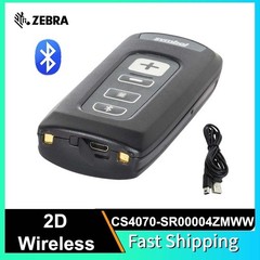 Zebra Symbol CS4070-SR00004ZMWW Cordless Bluetooth 2D Barcode Scanner with Cable
