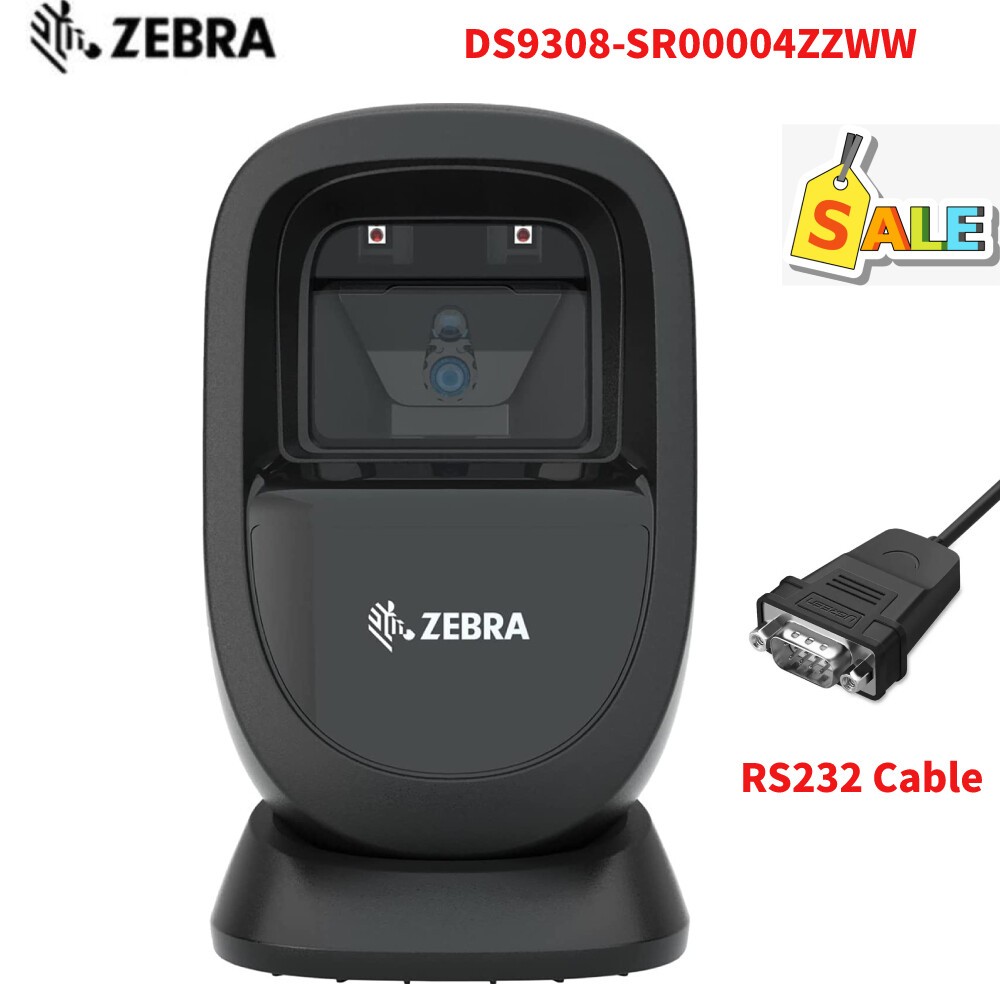Zebra DS9308-SR00004ZZWW Desktop Hands-free 1D/2D Barcode Scanner RS232 Kit