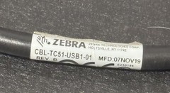Zebra AC Adapter, Attach. Clip, USB Data Transfer CBL-TC51-USB1-01 Charge Cable