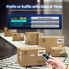 Eyoyo Mini Bluetooth QR Code Scanner LCD Display 1D 2D Book Barcode Scanner