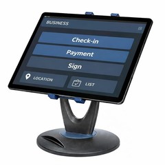 MAX SMART Tablet Stand for POS, Weighted Base Holder for Retail & Reception