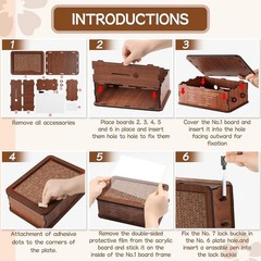 $10000 Money Saving Challenge Box Cash Vault Wooden Savings Box Cash Saver w/pen