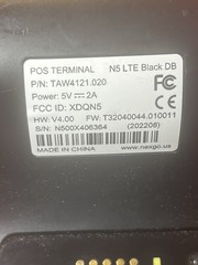 Nexgo N5 WIFI POS Terminal LTE Black Wireless W Docking Station Tested Working