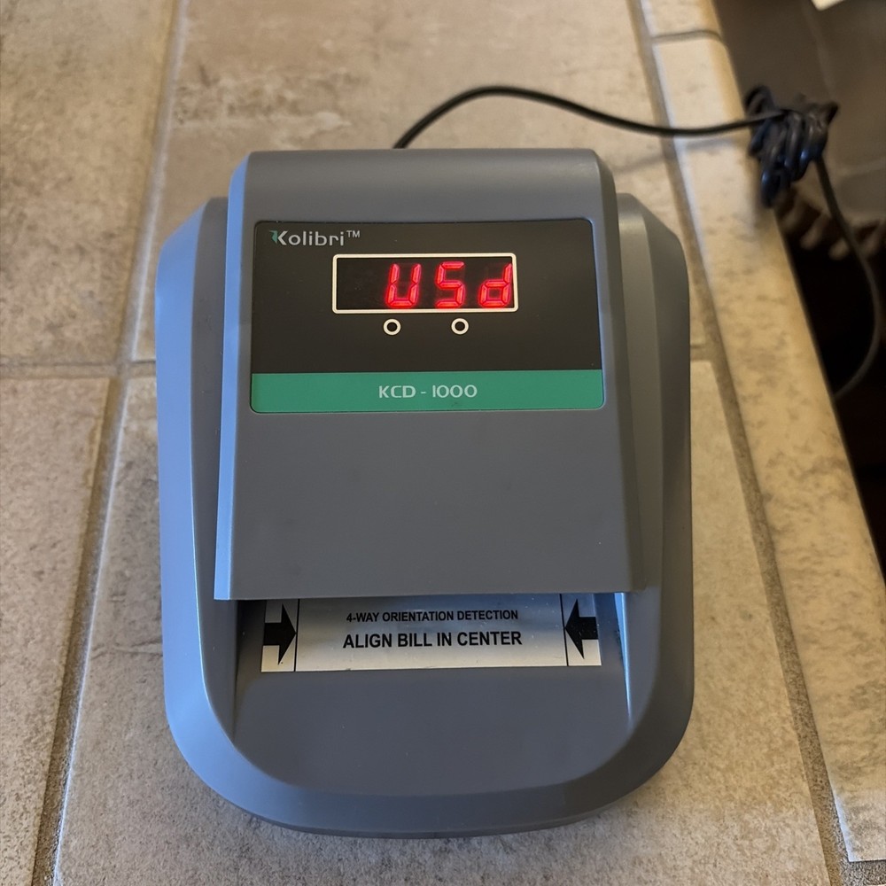 KCD-1000 4-Way Orientation Portable Fake Currency & Counterfeit Bill Detector