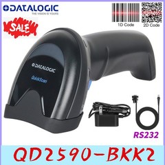 Datalogic QuickScan QD2590-BKK2 2D Imager Handheld RS232 Barcode Scanner W/Cable