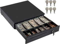 Cash Register Drawer for Point of Sale (POS) System, 5 Bill/7 Coin, 16&Prime; with Adj