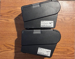 2 EPSON TM-T88VI M338A ETHERNET THERMAL RECEIPT PRINTERS WITH POWER CORDS
