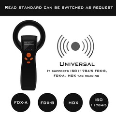 Smoostart Universal Pet Microchip Scanner Fdx-A/Fdx-B/Hdx Microchip Reader Read
