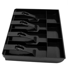 Cash Register Drawer Insert Tray with 4 Bill/3 Coin Compartments for Money St…