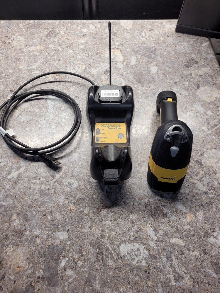 Datalogic Powerscan M8300 Type: 910MHz RB + BC8060 Base/Charger USB !!!
