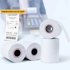 Coopaty 2 1/4&Prime; x 50&prime; Thermal Receipt Paper Rolls, Cash Register/POS Roll, The…