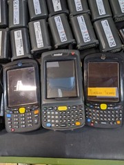 Lot of 8 Handheld Scanners With Accessories