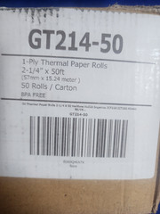 Thermal Paper Receipt Rolls POS/Cash Register, 2.25&Prime; x 50ft, GT214-50 50 Rolls