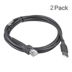 USB A male to RJ45 Cable For Symbol Barcode Scanner LS4278 LS4328 LS2208 2 Pack