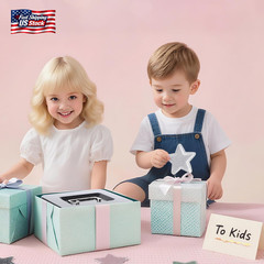 KYODOLED Cash Box with Combination Lock Safe Metal Money Box with Money Tray for