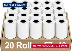 2 1/4&Prime; x 50&prime; Thermal Paper 20 Rolls, Thermal Receipt Paper Rolls Premium Quality