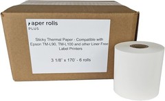 Sticky Thermal Receipt Paper – Compatible with Epson TM-L90 TM-L90ii Star