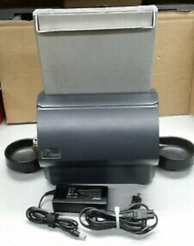 Telequip Dual Sided Coin Dispenser Connects To 2 POS Terminals Complete Unit