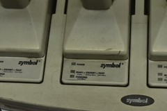 Lot of 3 Symbol PDT6846 Handheld Barcode Scanners 4 Batteries & Charger Bank