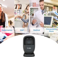 Zebra DS9308-SR00004ZZCN Desktop Hands-free 1D 2D Barcode Scanner w/ USB Cable