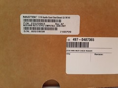 MAGTEK MICR MINI CHECK READER RS232 W/ CABLE AND ADAPTOR 22522003 -ASIS