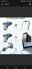 Inateck Bluetooth Barcode Scanner, 2D Wireless Barcode Scanner, Bluetooth 5.0 3