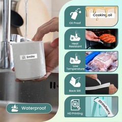 P12 Label Maker Machine with 1 Tape, Bluetooth Small Ribbon Printer
