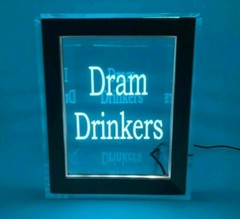 Personalized Tip Box Raffle Fund Raiser Donation Jar Engraved Light Changing LED