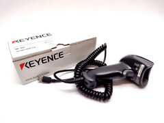 Keyence HR-100 Rev F Barcode Scanner Head w/ HR-1C5UC Rev C Type A USB Cable