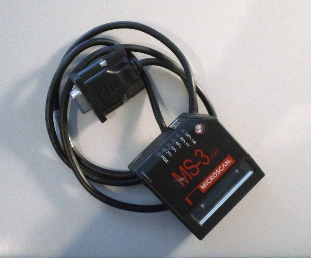 MICROSCAN MS-3 COMPACT LASER BARCODE SCANNER